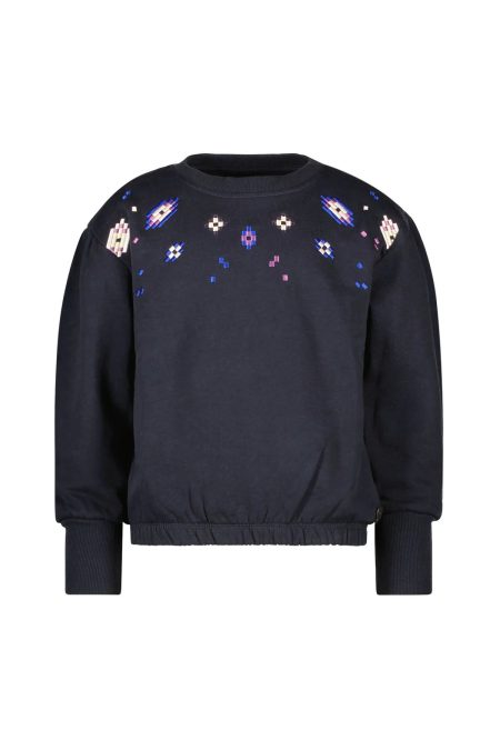 Like Flo Meisjes sweater artwork danee navy