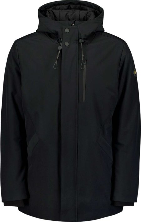 No Excess Jacket medium long fit hooded softs black