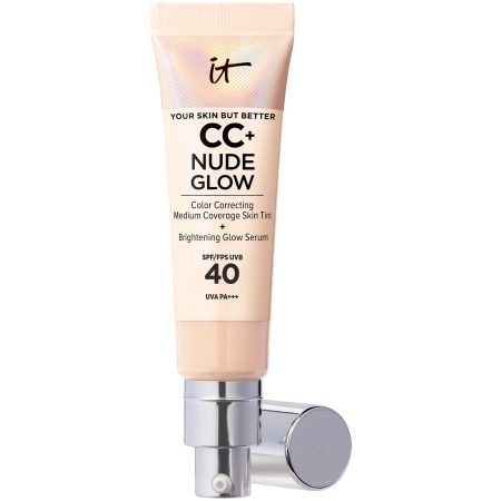 IT Cosmetics CC+ en Nude Glow Lichtgewicht Foundation en Glansserum met SPF40 32 ml (Verschillende Tinten) - Light