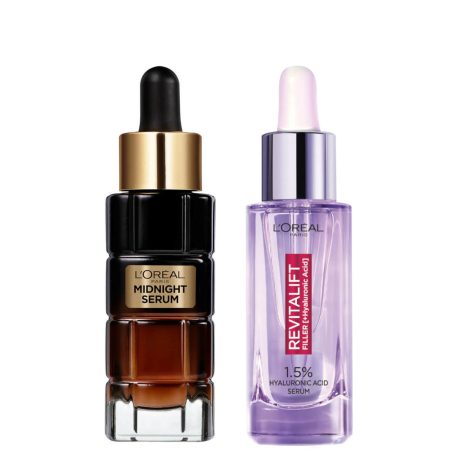 L'Oréal Paris Plump and Glow Serums Bundle with 1.5% Hyaluronic Acid