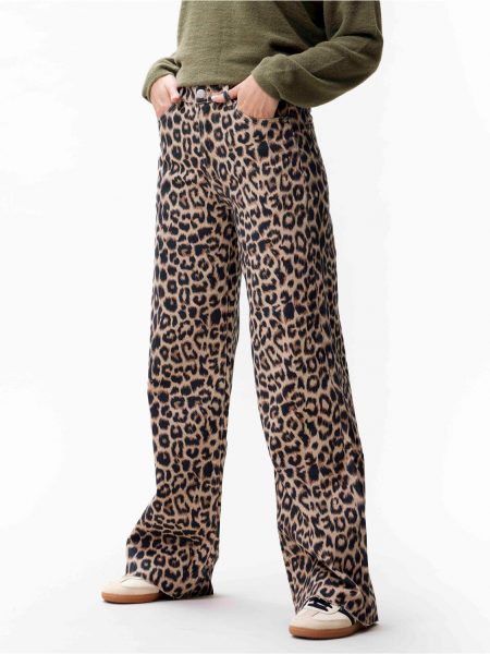 Catwalk Junkie Jeans loose met leopard print