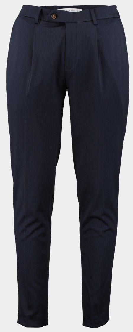 Born with Appetite Katoenen broek pedro pied de poule pants 24304pe13/290 navy