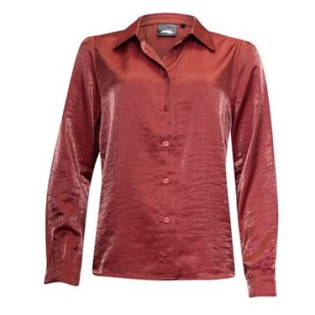 Poools Shiny blouse 433226-rust