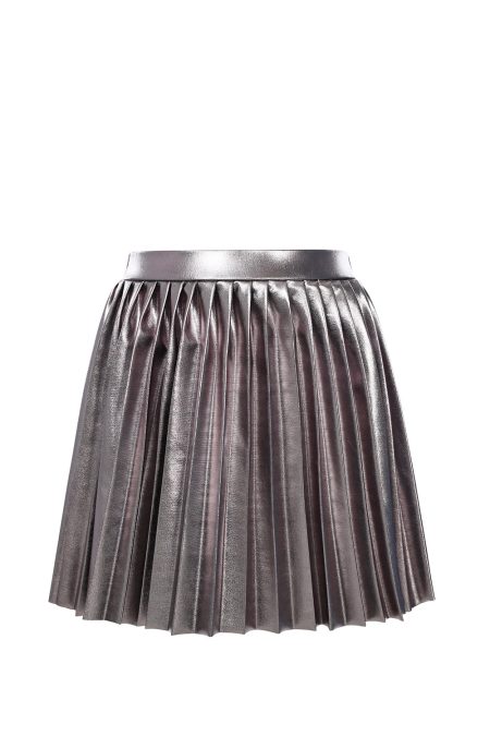 Looxs Revolution Meisjes plooi rok metallic mink