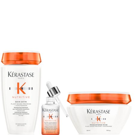 Kérastase Nutritive Root To Tip Hydrating Heroes Nourish and Smooth Bundle for Medium-Thick Very Dry Hair