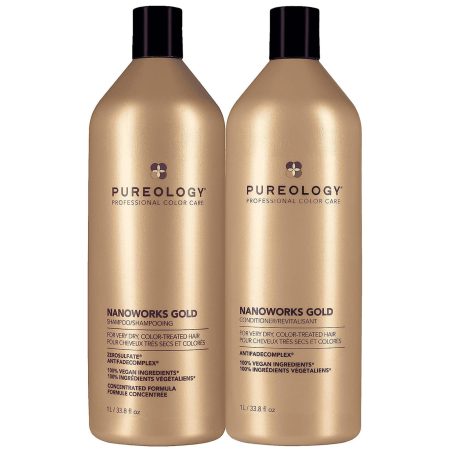 Pureology Nanoworks Gold Shampoo and Conditioner Routine For Very Dry