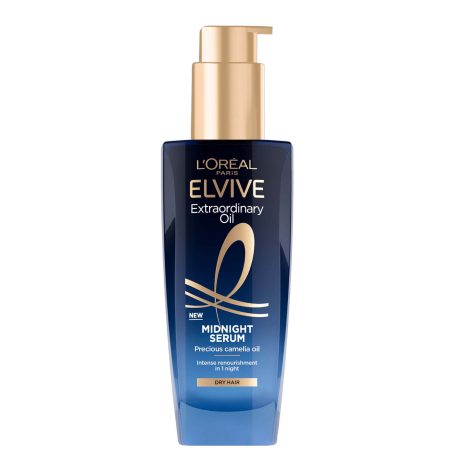 L'Oréal Paris Elvive Extraordinary Oil Midnight Voedend Haarbehandelingsserum voor Droog Haar 100 ml