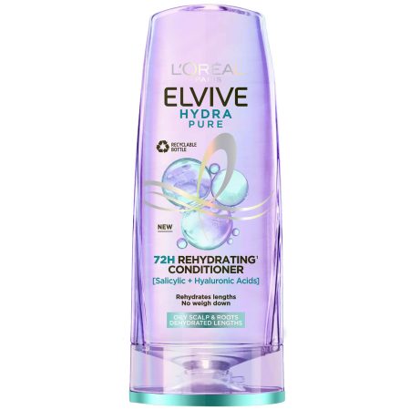 L'Oréal Paris Elvive Hydra Pure 72h Hydraterendere Conditioner met Hyaluron en Salicylzuur 400 ml