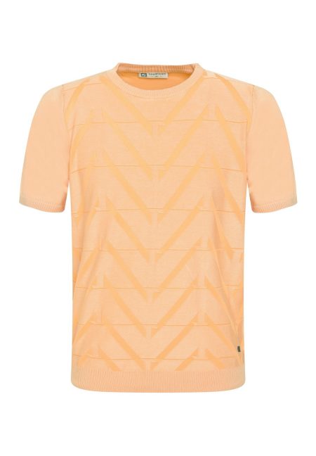 Gabbiano 154570 T-shirt Knitted Ss Print T-shirts 972 Soft Peach