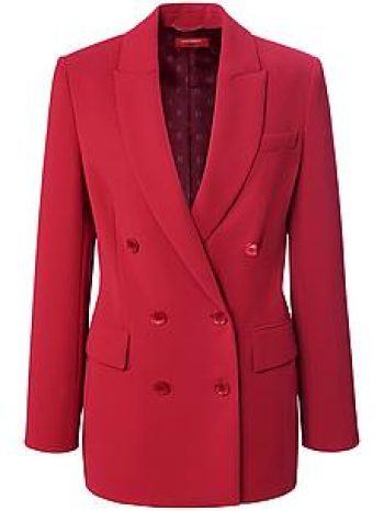 Lange blazer diepe revers Van Laura Biagiotti Roma rood