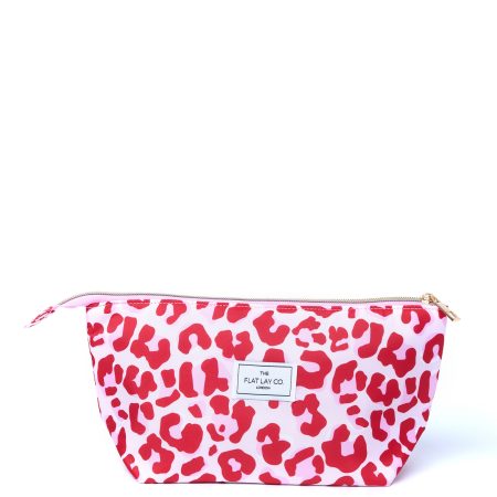 The Flat Lay Co. Essential Pouch in Pink Leopard