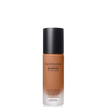 bareMinerals Barepro 24Hr Matte Comfort Liquid Foundation Mineral Spf20 30ml (various shades) - Med. Deep 45 Neutral
