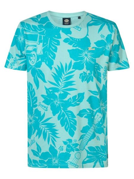 Petrol M-1040-tsr114 T-shirt Ss Aop Print T-shirts 5180 Aqua