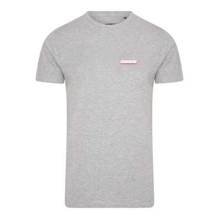 Subprime Shirt chest logo grey