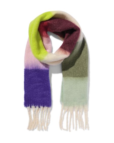 HEMA HEMA Damessjaal 214x35 Geblokt