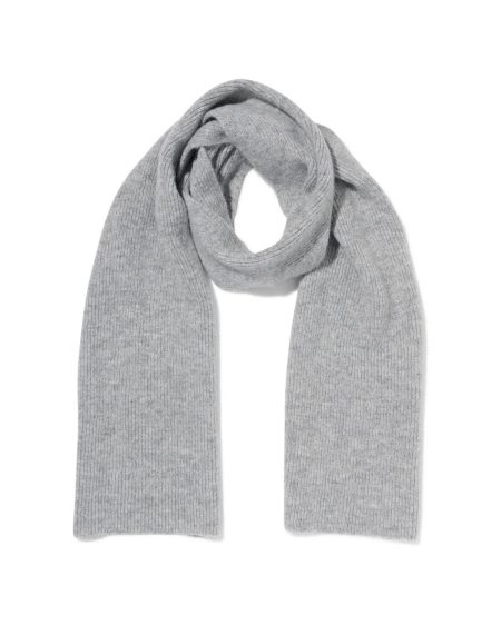 HEMA HEMA Damessjaal 28x200cm Grijs