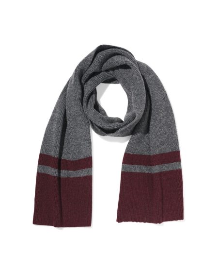 HEMA HEMA Herensjaal Grijs-rood