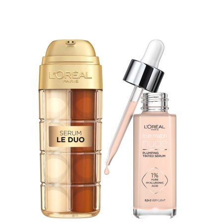 L'Oreal Paris Age Perfect Serum Le Duo 30ml & True Match Tinted Serum 30ml Bundle (Various Shades) - 0.5-2 Very Light