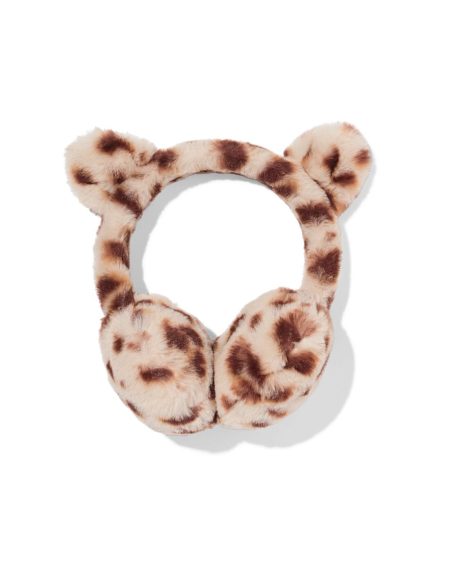 051 Kinder Oorwarmers Nepbont Luipaard