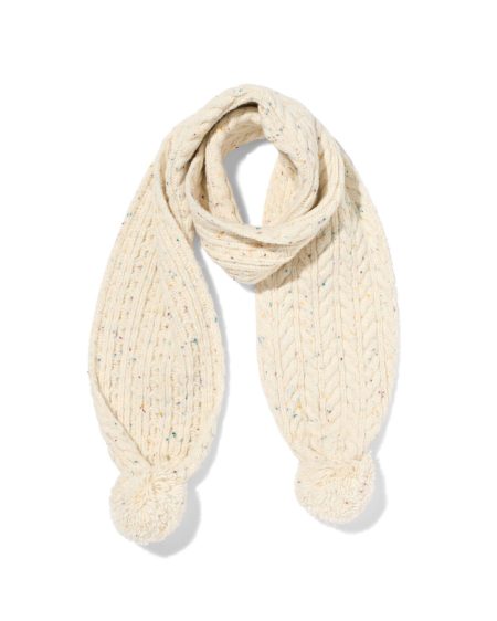 051 Kindersjaal Pompon Crème