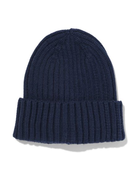 HEMA HEMA Kinder Muts Beanie (donkerblauw)