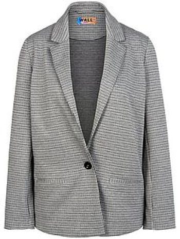 Jersey blazer ruitdessin Van WALL London grijs