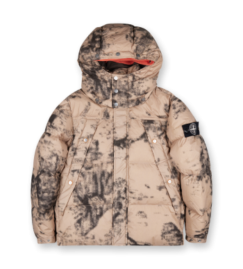 Earth Mapping Camo Down Jacket - M