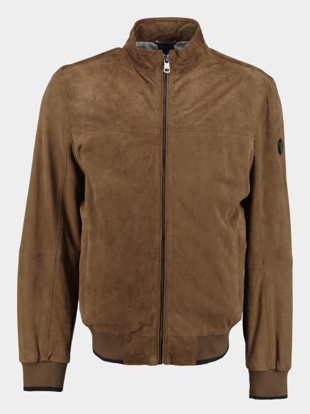 Donders 1860 Lederen jack Beige Bristol Suede Bomer Jacket 52375/652