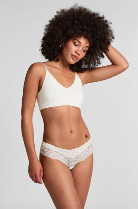 Hunkemöller Brazilian short Valencia Wit