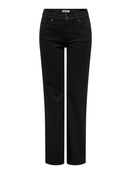 Only Onlblush Mid Straight Dnm Rea2343 Noos 15330777 Straight Leg Black Denim