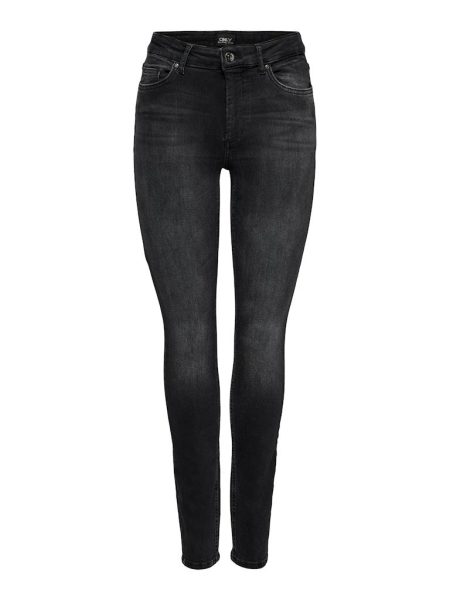 Only Onlblush Mid Sk Dnm Rea1099 Noos 15225846 Skinny Fit Black Denim Rea1099