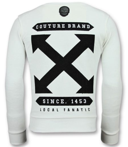 Local Fanatic Off cross sweater