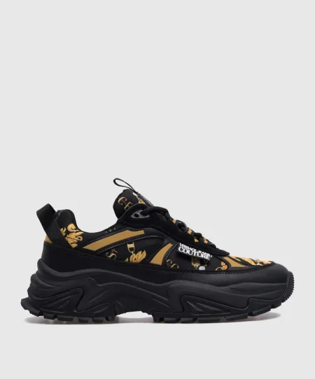 Versace Jeans Couture Fondo Hiker Sneakers Dames Zwart/Goud - Maat 40 - Kleur: GoudZwart | Soccerfanshop