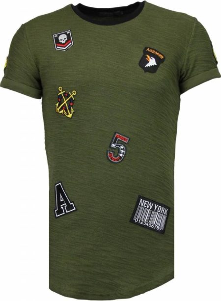 Justing Military patches t-shirt