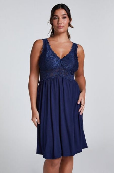 Hunkemöller Slipdress Nora Lace Blauw