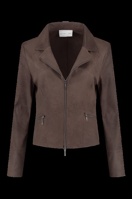 Helena Hart 7288 Zipper Biker Blazers Choco