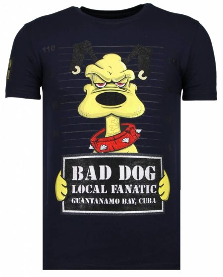 Local Fanatic Bad dog rhinestone t-shirt