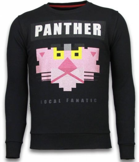 Local Fanatic Panther rhinestone sweater