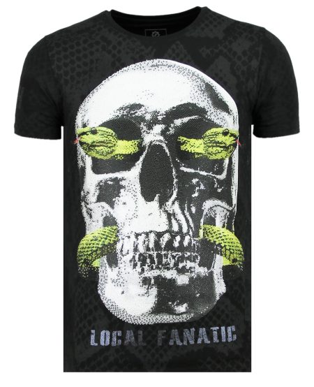 Local Fanatic Skull snake vette t-shirt