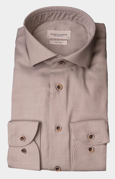 Profuomo Business hemd lange mouw Groen PPUH30004B/Z