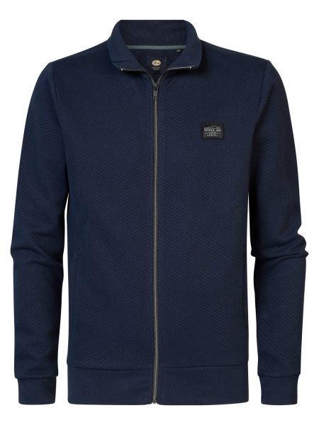 Petrol M-3040-swc343 Sweater Collar Zip Sweater 5120 Sky Captain