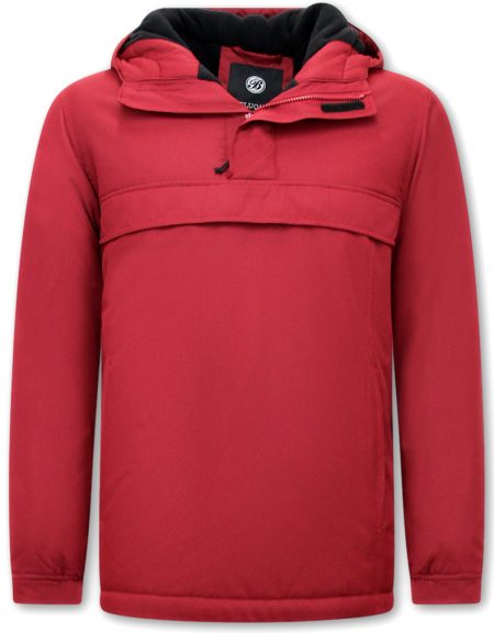 Beluomo Winterjas anorak voor over het hoofd