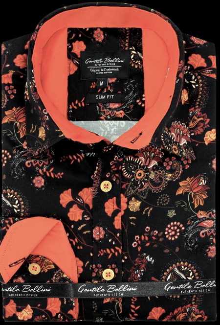 Tony Backer Bloemenprint slim fit