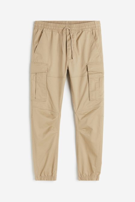 H & M - Utilityjoggers - Slim Fit - Beige