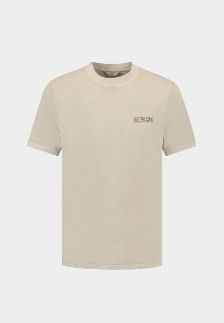 Dstrezzed T-shirt korte mouw Beige Nickolas Graphic Tee 203054/213