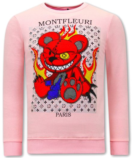 Tony Backer Sweater met print monster teddy bear