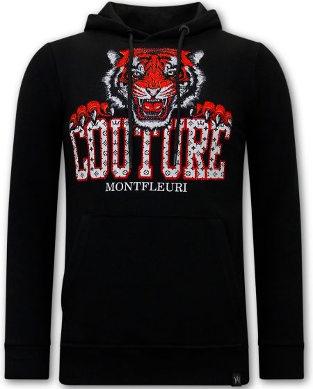 Tony Backer Hoodie met print tiger head