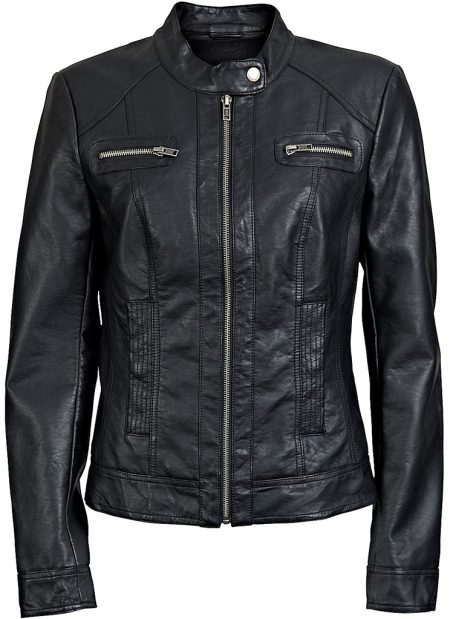 Only 15081400 Onlbandit Faux Leather Biker Leer En Leatherlook Black 15081400