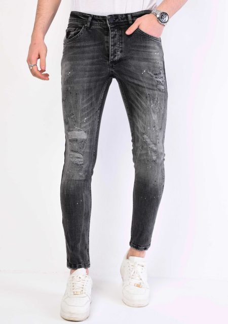 Local Fanatic Paint splatter jeans slim fit 1069