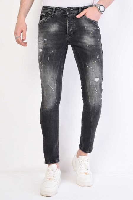 Local Fanatic Slim fit jeans met gaten 1055